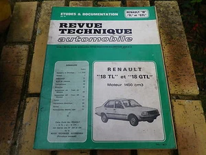 RTA SPECIAL RENAULT 18 TL et GL moteur 1400 cm3 - Picture 1 of 1
