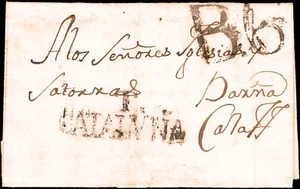 Tarragona - Prefilatelia - Tortosa PE 4N - 1791 - Carta fechada en Chesta - Imagen 1 de 1