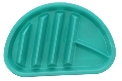 Arrow Home Plastic Fiesta Taco Plate, Holds 3 Tacos and 2 Sides (Aqua) - Image 1 of 4