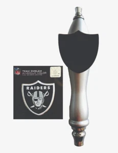 Las Vegas Raiders Emblem and Beer Tap Handle for Kegerator sign KIT - Picture 1 of 1