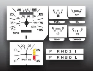 White Face Gauges for 1980-1986 Ford Truck With Trip - Foto 1 di 4