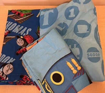 Juego de sábanas Thomas and Friends talla TODDLER 3 piezas ajustadas planas y funda de almohada Foto 1 de 4