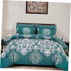 Comforter Set Size 7 Piece Bed in a Bag Boho Teal Paisley King Turquoise