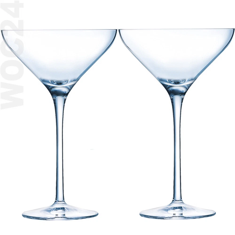 50 Stück Transparente Martini-Gläser Aus Kunststoff – 142 Ml, Inkl. 100 Cocktailspieße, Für Partys