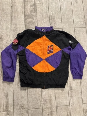 Chaqueta grande vintage de los 90 Phoenix Suns Apex para hombre Raja Bell autografiada Foto 1 de 4
