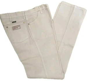 Vintage Herren Wrangler Jeans 34 x 36 Hergestellt in den USA EUC Slim Fit 936 Hellbraun - Bild 1 von 3