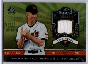 2006 SP Legendary Cuts Baseball Baseball Chronology Cal Ripken Jr JERSEY ORIOLES - Picture 1 of 1