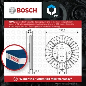 2x Brake Discs Pair Vented fits VAUXHALL CAVALIER Mk1, Mk2, Mk3 Front 75 to 95 - Picture 1 of 2