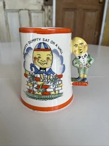 Vintage Royal Bradwell Humpty Dumpty Mug 1940s British Nursery Ware - Foto 1 di 12