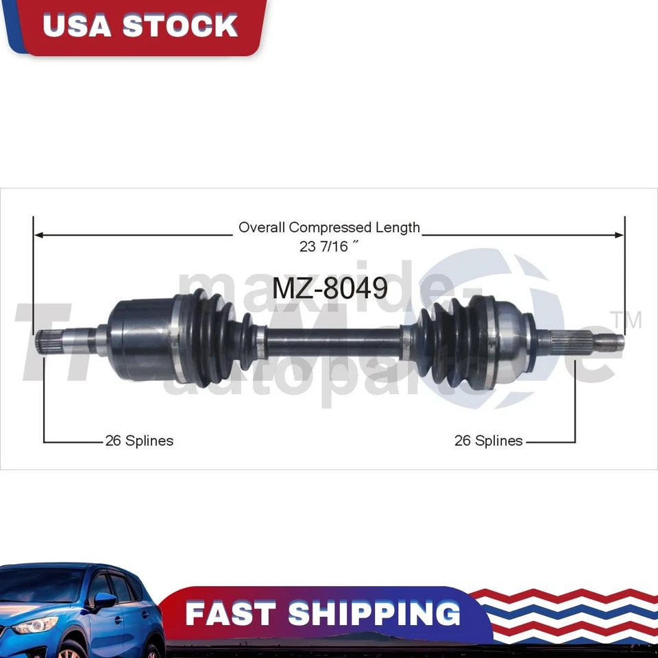 Junta de eje CV del lado del conductor delantero izquierdo compatible con 1983 1984 1985 1986 1987 Mazda 626 Foto 1 de 1