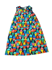 HANNA ANDERSSON Sleeveless Tank Dress Ice Cream Cone Print 150 cm 12 Multi Color - Picture 1 of 6