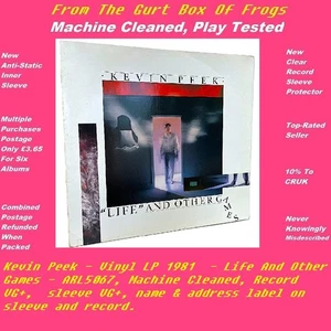 Kevin Peek - Vinyl LP 1981  - Life And Other Games - ARL5067 - VG+/VG+ - Imagen 1 de 9