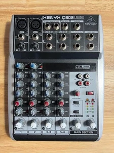 Behringer XENYX Q802USB 8-input 2-bus Mixer Confirmed Operation Free Shipping - Picture 1 of 2
