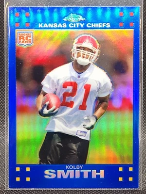 2007 Topps Chrome KOLBY SMITH RC #TC197 Blue Refractor Kansas City Chiefs - Image 1 of 2