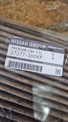 GENUINE NEW NISSAN MICRA 2010-2016 PREMIUM CABIN FILTER POLLEN FILTER 272771HDKP - Image 1 of 2