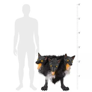 Spirit Halloween 2 Ft 7 in Cerberus Three Headed Dog Animatronic - Picture 1 of 10