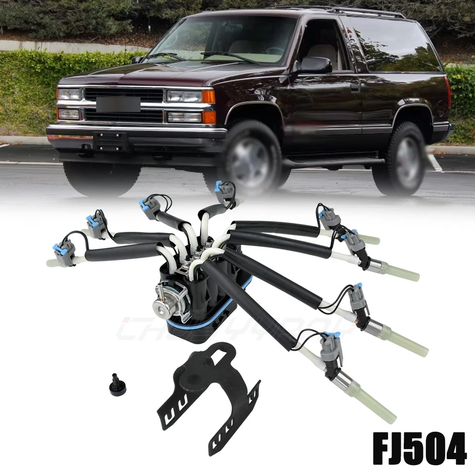 Inyector de combustible Spider multipuerto para 96-97 GMC C2500 V8 5,0 L FJ504 17113274 Foto 1 de 4