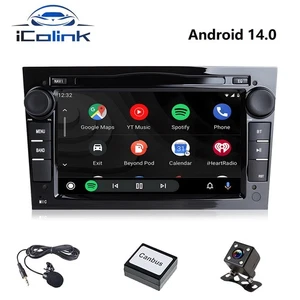 GPS estéreo para coche 4+64 GB Android 14 Vauxhall Vivaro Corsa D/C Astra H Zafira Meriva - Imagen 1 de 14