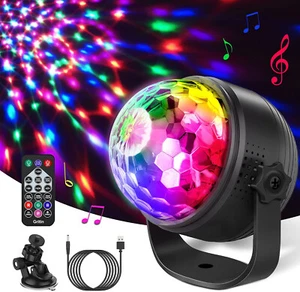 Proiettore Laser Effetto Luci LED RGB Interno Locali Feste Luci a Ritmo Musica - Foto 1 di 7