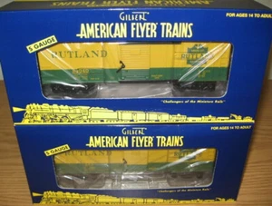 JUEGO DE 2 VAGONES DE TREN AMERICAN FLYER LIONEL 6-48266 TCA RUTLAND CALIBRE S - Imagen 1 de 3
