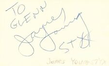 James Young Guitarist Singer Styx Rock Band Music Autographed Signed Index Card