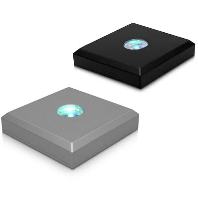 LED Leuchtsockel Untersetzer für Glas RGB LEDs im Farbwechsel mit 3x / 5x LEDs - Bild 1 von 4