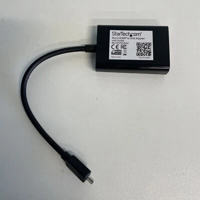 StarTech.com Micro HDMI to VGA Adapter Converter w/ Audio for Smartphones / Ultr - Image 1 of 4