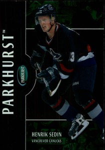 2002-03 Parkhurst Canucks Hockey Card #165 Henrik Sedin