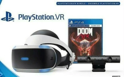 🔥New Sony PlayStation 4 5 PS4 VR Virtual Reality Headset Bundle Doom VFR PSVR - Image 1 of 3