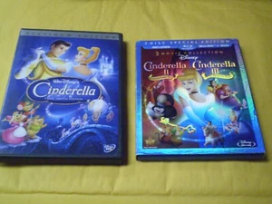 (3) Disney Cinderella Children's Blu-Ray/DVD Lot: Cinderella 1, 2 & 3 - Picture 1 of 1