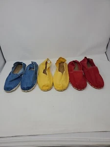New RoRo Ecologico Color Lot- Espadrille Shoes Sz 10 EU 41/42 2SRL002 - Picture 1 of 10