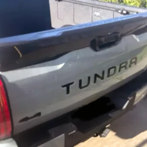 VINYL: Gloss Black Letters Decals Toyota Tundra 2022 2023 2024 2025 Tailgate - Picture 1 of 15
