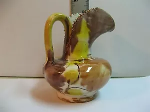 ANTIQUE/VINTAGE SIGNED SMALL PITCHER/GOOD CONDITION/SOUTH WESTERN LOOK/ UNIQUE - Picture 1 of 11