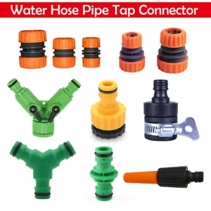 Gartenschlauch Adapter Wasser Anschluss Set, Spritze Hahnanschluss Schlauchstück - Bild 1 von 22