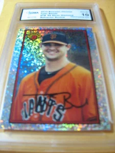 TYLER BEEDE GIANTS 2014 BOWMAN CROMADO PLATA DIAMANTE ""89 REFRACTOR GRADO RADIOCONTROL 10 - Imagen 1 de 1