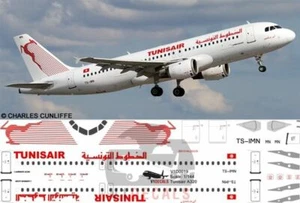 V1 Decals Airbus A320 Tunisair for 1/144 Revell Model Airplane Kit V1D0019 - Picture 1 of 8