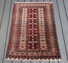 ANTIQUE COUNTRY HOUSE YOMUT TURKMEN RUG BEAUTIFUL. WITH SILK HIGHLIGHTS