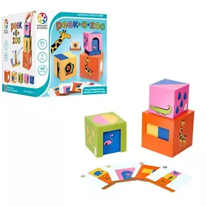 SmartGames Peek-A-Zoo Stacking Game with 48 Challenges for Ages 2+ - Picture 1 of 6