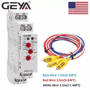 Geya GRL8-02 Wasserstandsregler Flüssigkeitssteuerung Relaisschalter 10A ACDC24V-240V - Bild 1 von 12