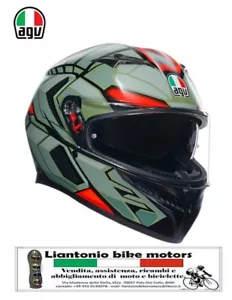 CASCO INTEGRALE AGV K3 DECEPT OPACO E22.06 DOPPIA VISIERA PINLOCK OMAGGIO - Foto 1 di 7