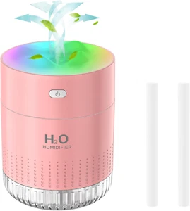 Portable Small Humidifiers for Bedroom Baby, Rechargeable Mini Cool Mist Plant H - Picture 1 of 9