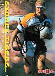 Signed 1996 BALMAIN TIGERS NRL Card PAUL SIRONEN Wests - Picture 1 of 2