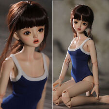 1/4 BJD Doll Girl Nude Resin Ball Jointed Female Body Head Face Makeup Eyes Gift