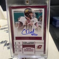 2017 Panini Contenders Draft Picks College Ticket Cooper Rush Rookie Auto RC