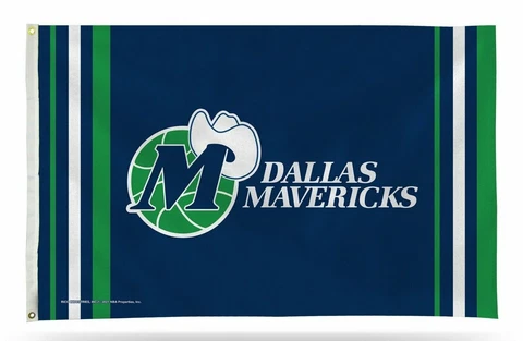 Dallas Mavericks Flag Banner 3x5 Retro Design Premium Outdoor House Basketball Cover