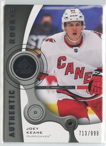 2021-22 Upper Deck SP Game Used Joey Keane #R-43 Authentic Rookie /999 RC