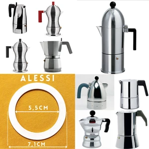 Guarnizione caffettiera Moka 6 tazze Alessi Cupola Pulcina Ossidiana ARS - Foto 1 di 2