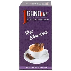 1 Box Gano One Hot Chocolate - with Organic Ganoderma Extract - Natural Cocoa - Picture 1 of 6