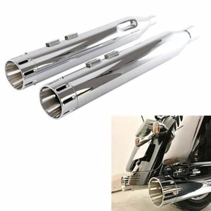 SHARKROAD 4.5" Slip On Mufflers For Harley Touring 2017-UP Street Glide Exhaust - Picture 1 of 7