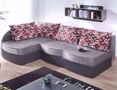 Ecksofa Boise Bettsofa Kindersofa Schlaffunktion Bettkasten Polstergarnitur NEU - Bild 1 von 4